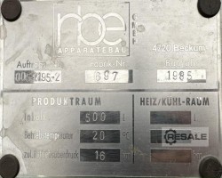 Maschine: RBE APPARATEBAU 500 Liter Standbehälter