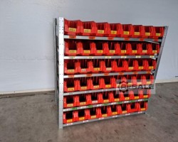 Maschine: DEXION Regallänge: 1.340 mm Kommissionierregal Komissioniertisch Kistenregal