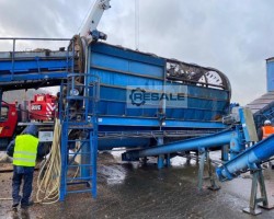 Maschine:  7000 x 2500 mm Trommelsiebmaschinen