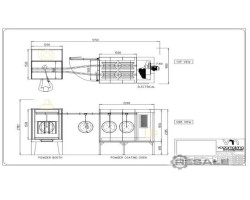 Maschine: VOGAMAKINA Car wheel powder coating line Pulverbeschichtungsanlagen