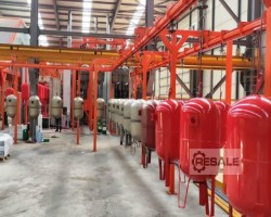 Maschine: VOGAMAKINA Powder coating systems Oberflächenbeschichtungsanlagen