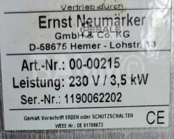 Maschine: NEUMäRKER  Induktionplatte