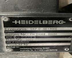 Maschine: STAHL SKP D 66 + MKE Falzmaschinen