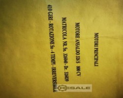 Maschine: ANSALDO MOTORI 326S Dieselmotoren