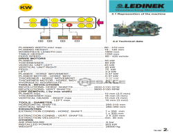 Maschine: LEDINEK STRATOPLAN 300 4V-S420 Vierseitenhobelmaschinen
