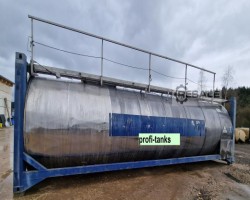 Maschine:  Containertank V23 Edelstahltank 28.500 L V4A isoliert beheizbar