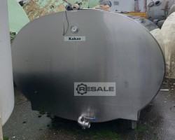 Maschine: SCHOLTEN TANKS R34 Edelstahltank, liegend, Volumen: 5,2 m³