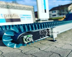 Maschine: DIE MAGNETPROFIS WF2500+800 Winkelförderband Steigförderband Transportband
