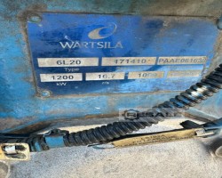 Maschine: WARTSILA 6L20 Dieselgeneratoren