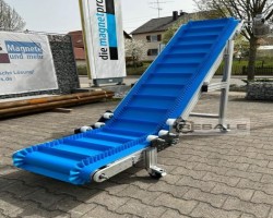Maschine: DIE MAGNETPROFIS WF800+2000 Austragsförderband Steigförderer Schrägband L-Band