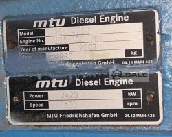 Maschine: MTU MTU20V4000 Stromaggregat Stromerzeuger Generator