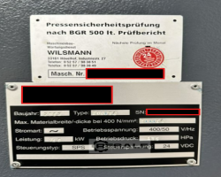 Maschine: HOCHSTRATE SBM 2000 X4 Schwenkbiegemaschinen