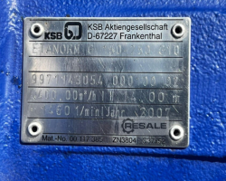 Maschine: KSB Etanorm G 150-250 G10 Pumpe