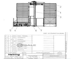 Maschine: HEITLING HEUTE HEI – TECHMAT - II Blechturm Flachgutlager Blech Regalsystem