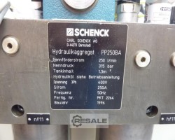 Maschine: SCHENCK 250 L/min. / 315 bar Hydraulikaggregat Typ PP250AB