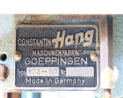 Maschine: CONSTANTIN HANG 103-50 Ösmaschine