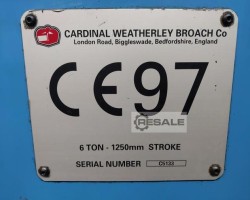 Maschine: CARDIAL 6/1250 Ziehmaschinen