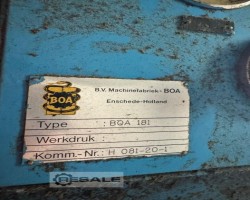 Maschine: BOA Type 181 Ballenpressen
