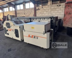 Maschine: DEKAPACKER SPK 4-35 Folieneinschlaglinie für Mailings mit - Schrumpfbottich