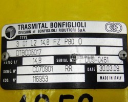 Maschine: TRASMITAL BONFIGLIOLI 3 01 L2 14,8 FZ P80 0 Planetengetriebe