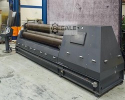 Maschine: HEISTEEL 4000 x 10 / 8 mm Vierwalzen Walzenrundbiegemaschinen