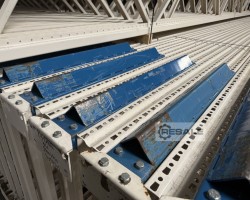 Maschine: NEDCON NS for frame profile width: 100 mm Palettenregale Ständerschutz