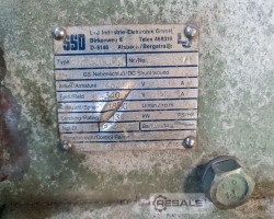 Maschine: SSD L+J  SHF 250 VL1 Gleichstrommotor 138 kW