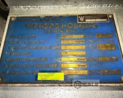 Maschine: VICKERS HOSKINS TW17/50-75 Dampfkessel 35mt