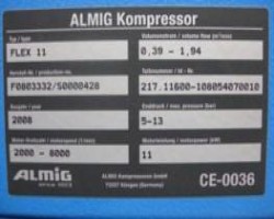 Maschine: ALMIG Flex 11 Schraubenkompressor