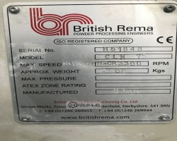 Maschine: BRITSH REMA CLM 75 Sichtermühle