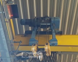 Maschine: DEMAG span 19m Lifting capacity 8to Einträgerbrückenkran mit Kranwaage