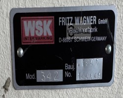 Maschine: WSK INTERMARKING 342 Lederwaren Vakuum Einschlagmaschine
