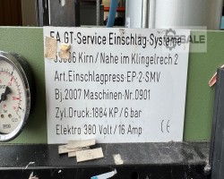 Maschine: HORST TRAUT / KIRN EP-2-SMV Lederwaren Vakuum Einschlagmaschine