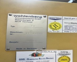 Maschine: WOHLENBERG 76 Papierschneidemaschinen