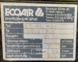 Maschine: ECOAIR C10 - 10 - SS Schraubenkompressor