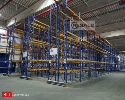 Maschine: JUNGHEINRICH DELTA ca. 50,40 lfm. 7,5m H Palettenregale