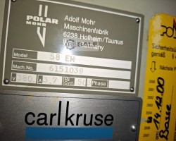 Maschine: POLAR 58 EM Papierschneidemaschinen