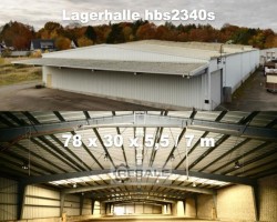 Maschine: ASTRON  Stahlhalle 78x30x5.5m Lagerhalle zur Demontage