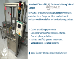 Maschine: MARCHESINI Tonazzi ML-55 T Automatic Rota Verschliesser