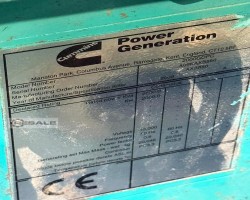 Maschine: CUMMINS 2000GOPC Lichtmaschine – Generatorende