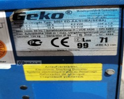 Maschine: GEKO 9001 Stromerzeuger