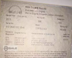 Maschine: MAN D2876 LE423 Marinemotoren