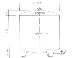 Maschine:  900L VERTICAL VESSEL Edelstahltanks und Behälter