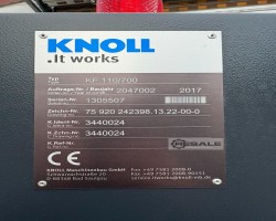 Maschine: KNOLL KF 110/700 Werkzeugmaschinenzubehör