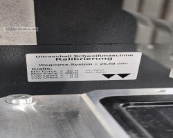 Maschine: WEBER ULTRASONICS Saphir Digital Manual Station Ultraschall Schweißmaschine
