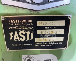 Maschine: D+E Fasti type 2040x2mm