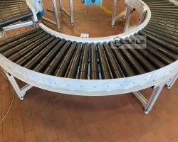 Maschine: SEW EURODRIVE  Rollenbahnkurve/Förderbahn 90 Grad motorisiert