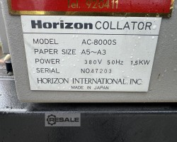 Maschine: HORIZON AC8000S Sammler