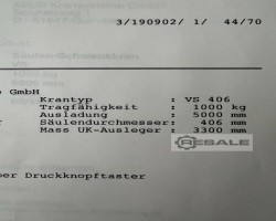 Maschine: ABUS VS 1000 Säulenschwenkkran 1 t