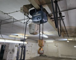 Maschine: DEMAG 13/3PF4 kg , Elektr.Laufkatze + C Schiene